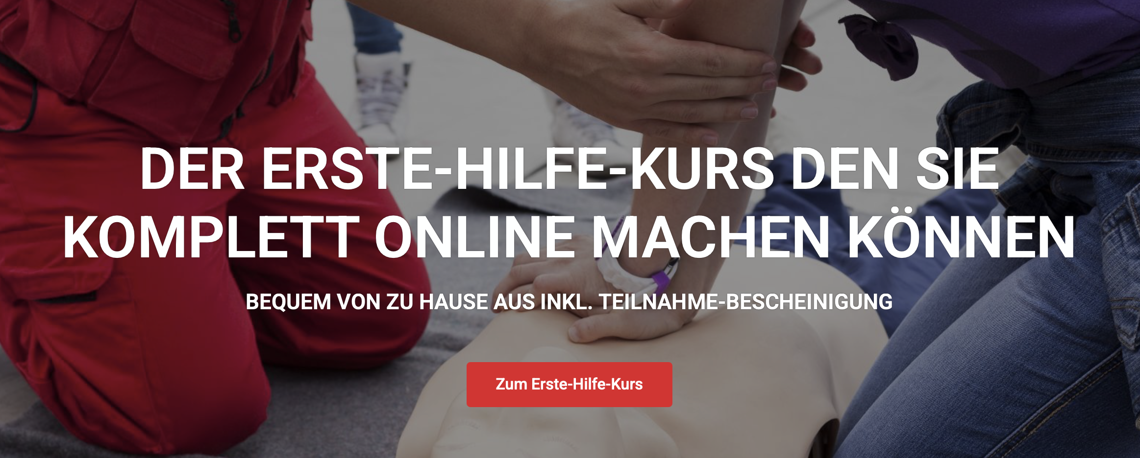 Erste-Hilfe-Kurs Online – Teilnahmebescheinigung